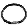 Simple Braided Women Men 1 Piece PU Leather Bracelet Magnetic Clasp Jewelry Fashion Accessories