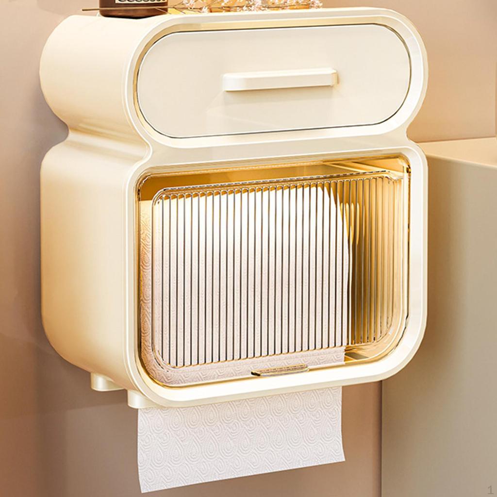 Elegant Wall-Mounted Bathroom Tissue Holder
