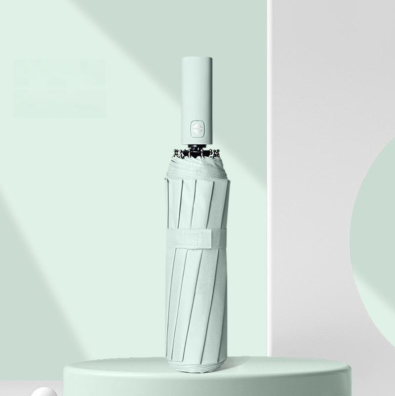 12 спиц Моранди Полностью автоматический зонт Черный клей Солнцезащитный зонт от солнца Плюс Оптовая продажа зонтов от солнца