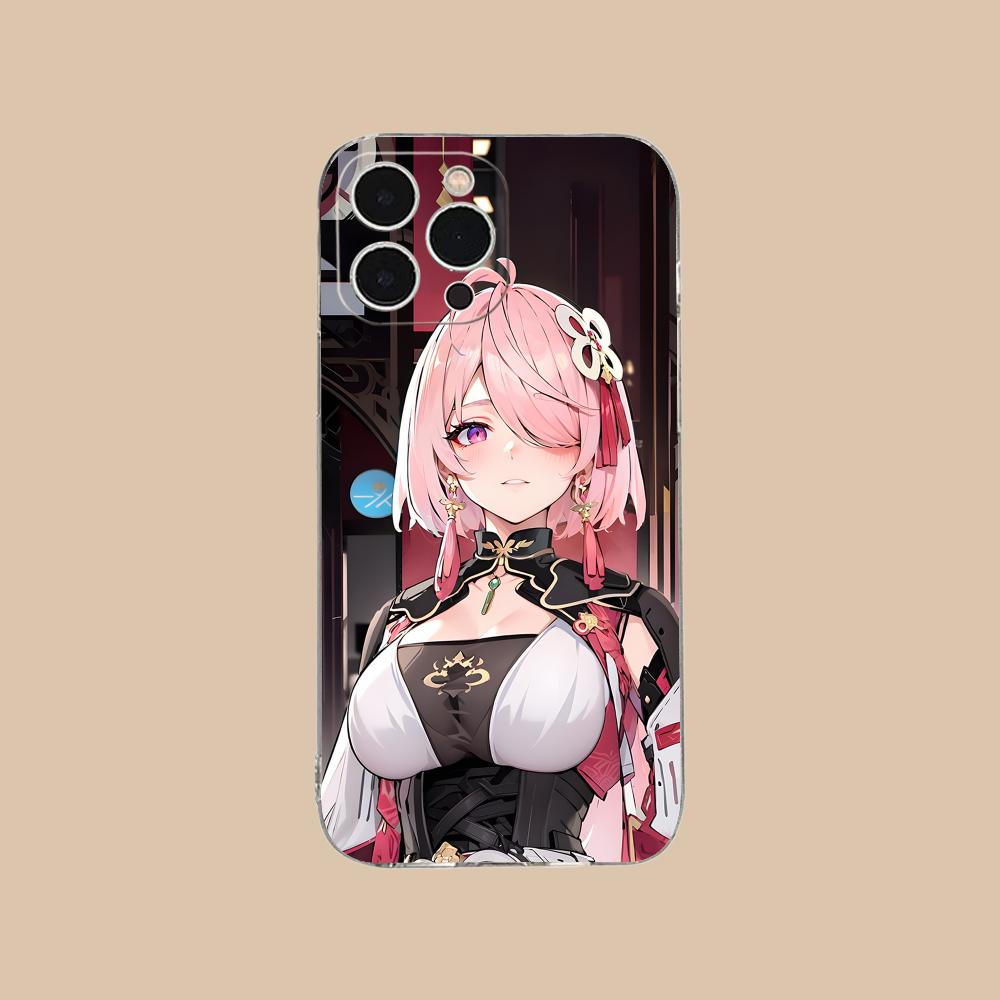 Чехол для мобильного телефона Wuthering Waves Taoqi для iPhone 17 16 15 14 13 12 11 X XR XS Air Pro Max Plus Mini Прозрачный Цветной Чехол