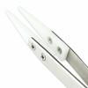 Steel Stainless Ceramic Pointed Tip Tweezer Heat Resistant Antistatic Antiacid