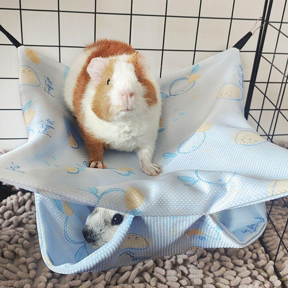 Summer Cooling Hamster Hanging Beds Comfortable Hammock Swing Toys Pet Hammock Pets Supplies