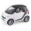 1/24 Сплавная машина Smart Fortwo Металлическая литая игрушка Модель-симулятор автомобиля Транспортные средства Коллекционное украшение Детские машины Игрушки Рождественские подарки