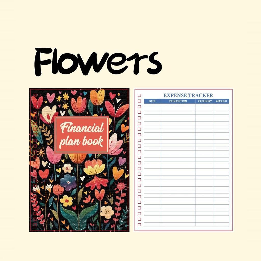Financial Plan Book Notebook Practical Notebook Expense Tracker for Note-taking & Budget 104 Sheets