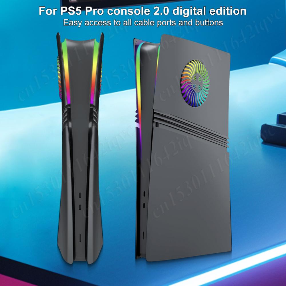 Replacement Faceplate for PS5 Pro Playstation 5 Pro Disc/Digital Console Face Plate Console Cover ABS Hard Case for PS5 Pro
