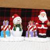 Realistic Christmas Snowman Figurines Merry Christmas Decorations  Micro Landscape Garden Decor