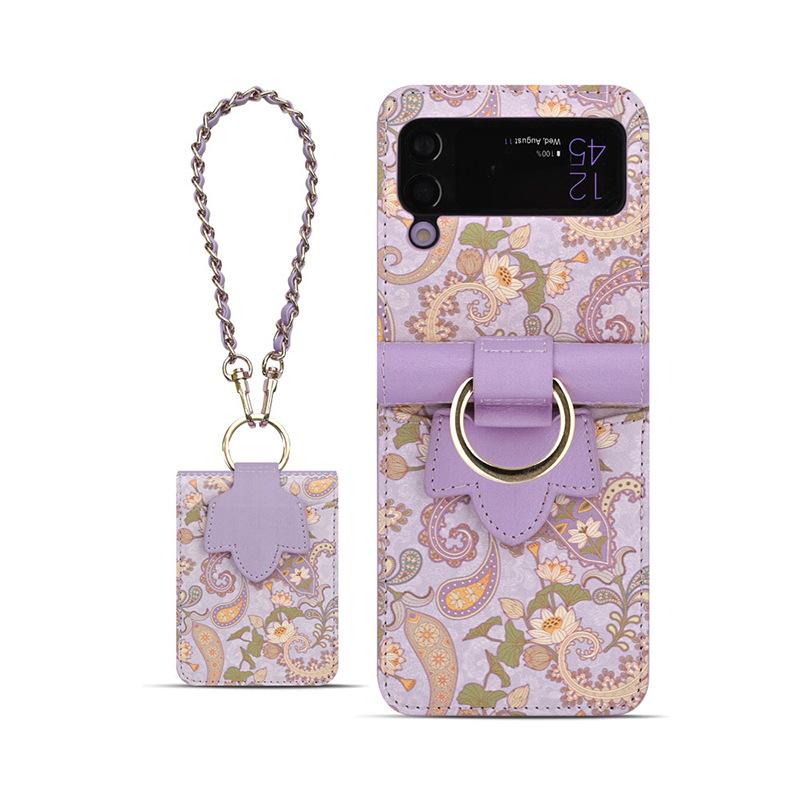 Чехол для Samsung Galaxy Z Flip 7 Z Flip 7FE 6 5 4 3 Складной экран Премиум Кожа Премиум Элегантный Модный Чехол для Телефона