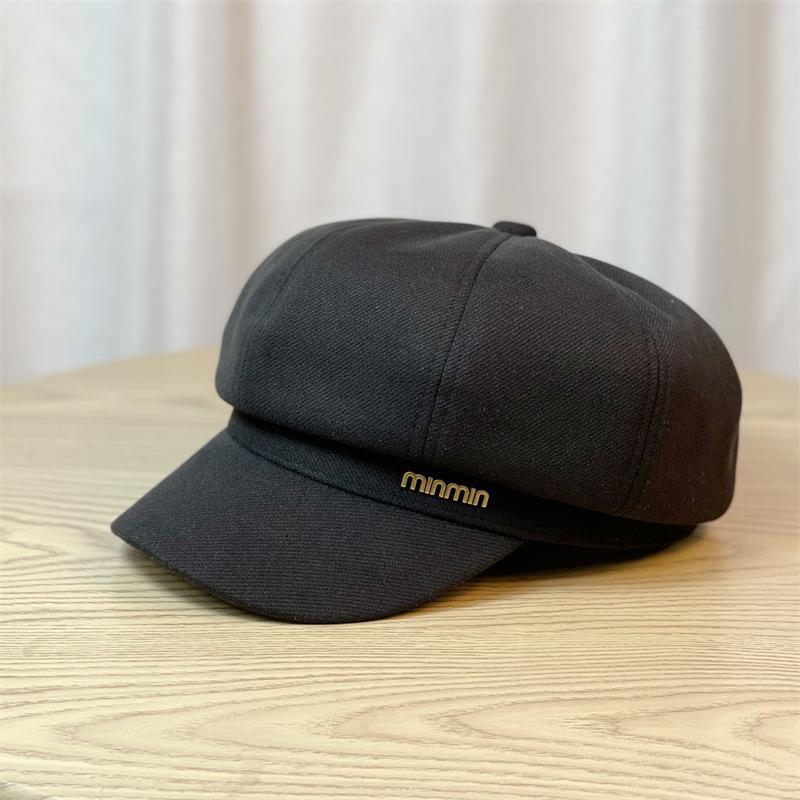 Новая восьмиугольная шляпа для женщин на осень и зиму, британский берет, для маленькой окружности головы, в японском стиле, литературная кепка с козырьком, шляпа художника