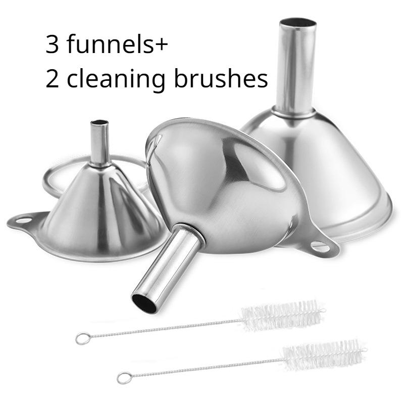 3 шт. кухонный бар для масла и жидкости из нержавеющей стали, воронка для вина, съемный конус, воронки с маленьким горлом для домашних кухонных принадлежностей