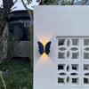 Butterfly Shaped Butterfly Solar Wall Light Auto On/Off Solar Powered LED Induction Lamp Automatic Operation Motion Sensor