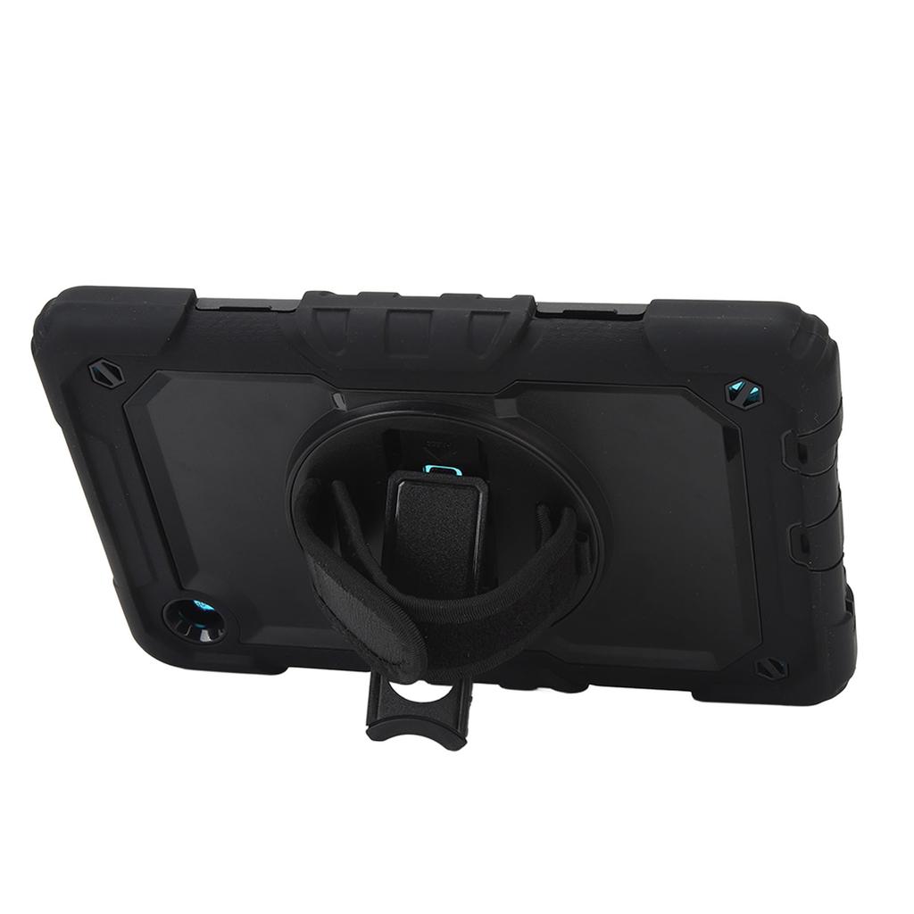 Tablet Protective Case with Shoulder Strap Pen Holder Hand Strap Kickstand Silicone Tablet Case for
