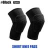 1/2Pcs Knee Support Brace Pads, Breathable Short Shockproof Honeycomb Football Volleyball Compression Kneepad Protector Gear