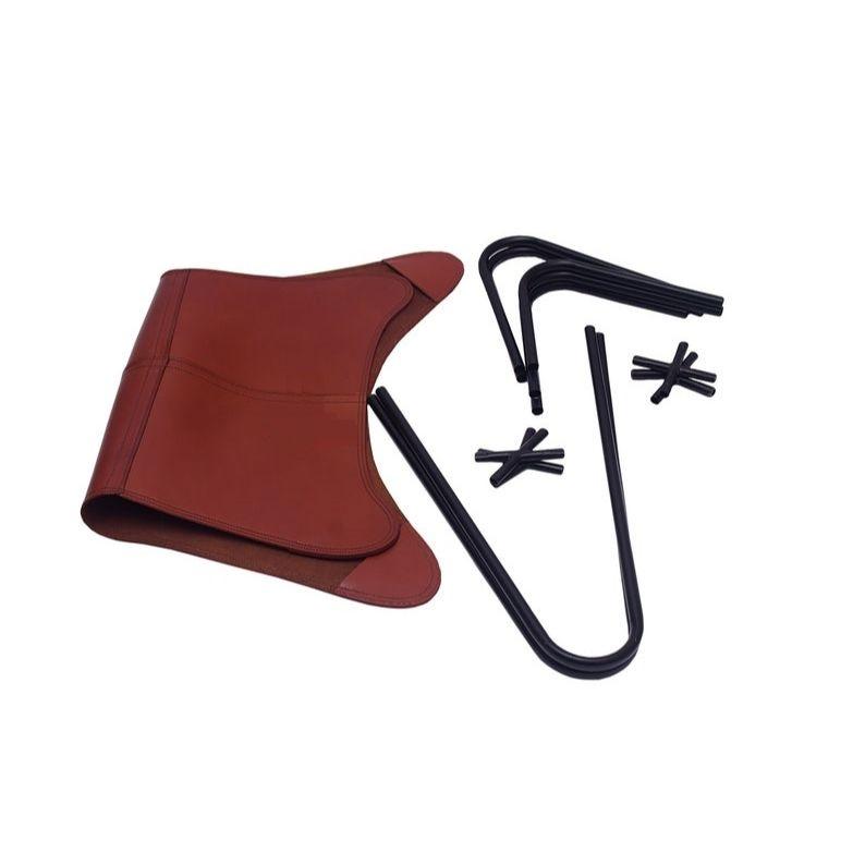 Кресло-бабочка - ретро-кресло-бабочка из кожи со складным железным основанием - винтажное кресло для домашнего декора, подарок на новоселье в фермерском доме