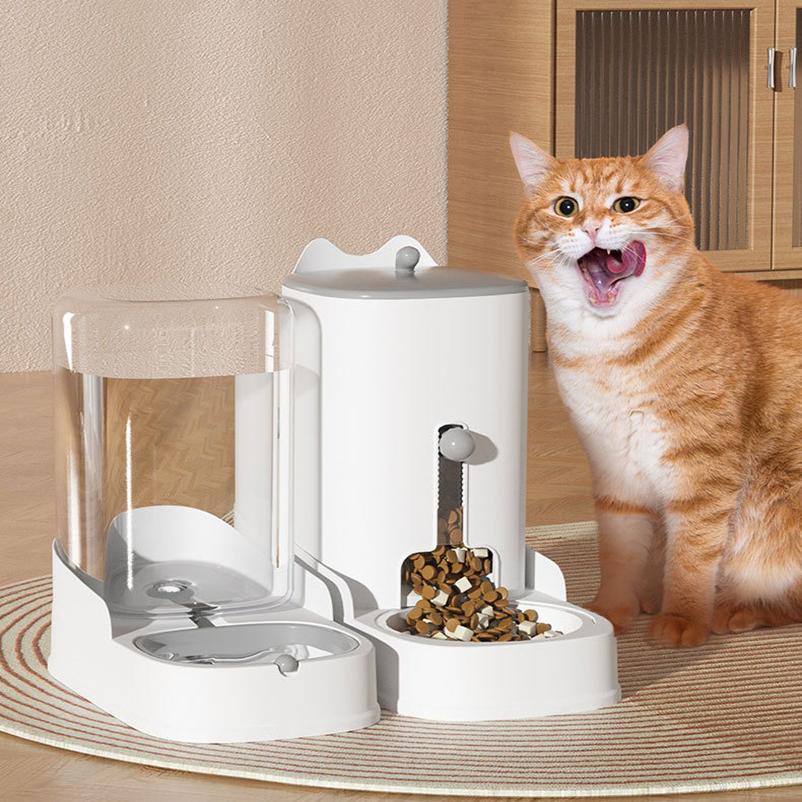 New Automatic Cat Feeder Cat Water Dispenser Cat Bowl Dog Food Bowl Feed Cat Food Feeder Pet Supplies