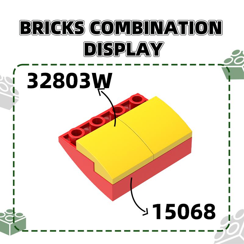 Нетоксичный 173 шт./Лот 15068 Наклонный Изогнутый Блок 2x2 Moc Цветные Аксессуары Совместимые С Кирпичиком Diy Детская Игрушка Детали Сборки