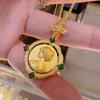 Вьетнамское золотое микро-кулон-ожерелье "Королева" для женщин - Роскошное универсальное модное украшение