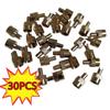 30pcs Slotted Head Valve Stem Caps with Core Remover Tool for Car Motorcycle Silver, Copper Universal