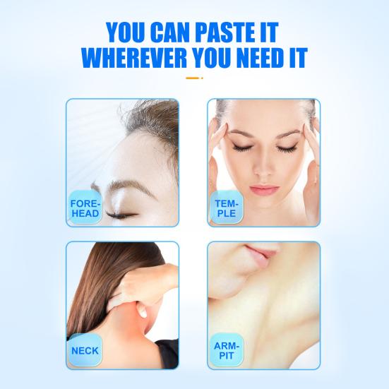 5 шт./кор. Полезная износостойкая удобная охлаждающая наклейка Refresh Patch Ice для детей