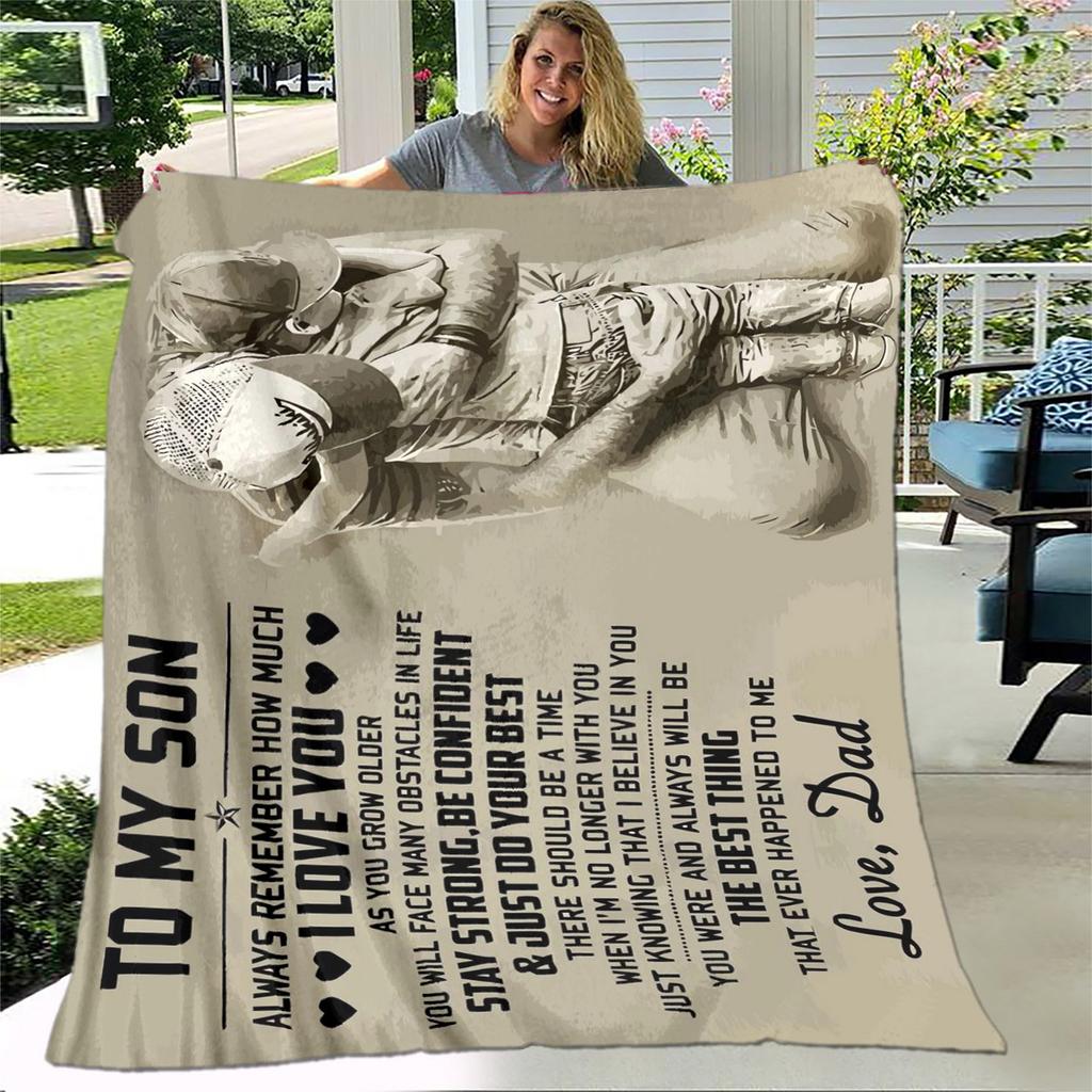 Моей дочери сыну подарок в виде письма HD одеяло, мягкое одеяло для дома, спальни, кровати, дивана, пикника, путешествия, офиса, одеяло, детское одеяло