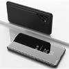 Чехол для Galaxy S24 Ultra Чехол Тонкий Зеркальный Дизайн Прозрачный Вид Книжка Флип-стайл Ультратонкий Защитный Чехол с Подставкой Защитный Чехол для Samsung