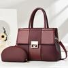 New simple solid color versatile large capacity shoulder portable texture women's bag mother and child big bag