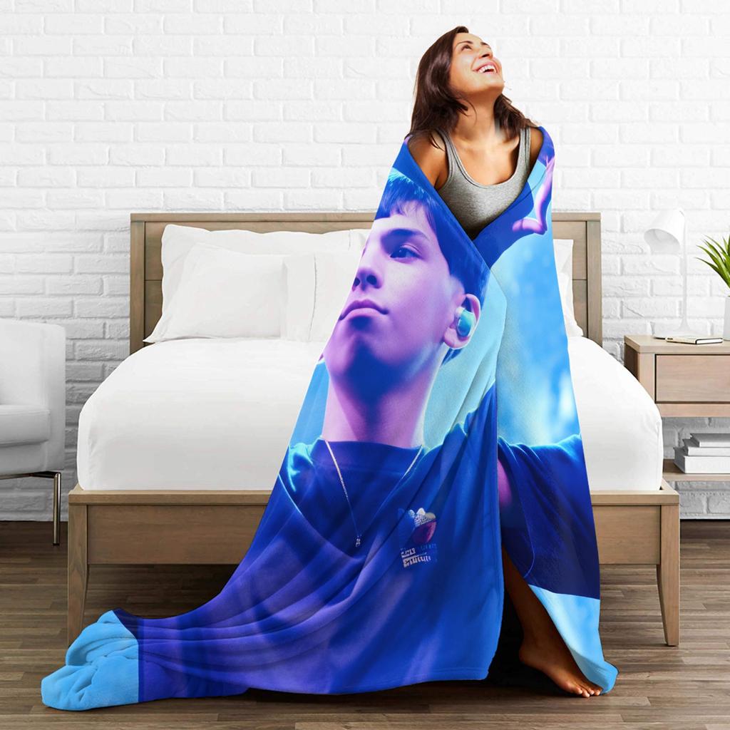 Rapper Milo J 111 Warm Soft Blankets Camping Plush Bedding Throws Print Couch Bed Flannel Bedspread Sofa Bed Cover