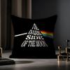 Pink Floyd Cushion Cover Anti-dustmite Pillowcase Invisible Zipper Silky Short Plush Sofa Cushion Cover