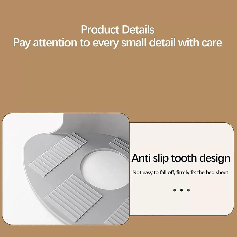 4pcs Lock Sheet Holders Heavy Duty Bed Sheet Holder Fit All Mattress Size, Grey