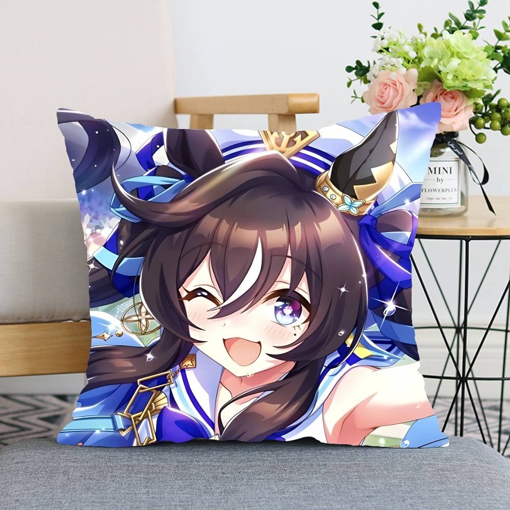 Подушки декоративные Uma Musume Pretty Derby Чехлы на подушки с рисунком Чехол на подушку Подходит для дивана Спальни Автомобиля
