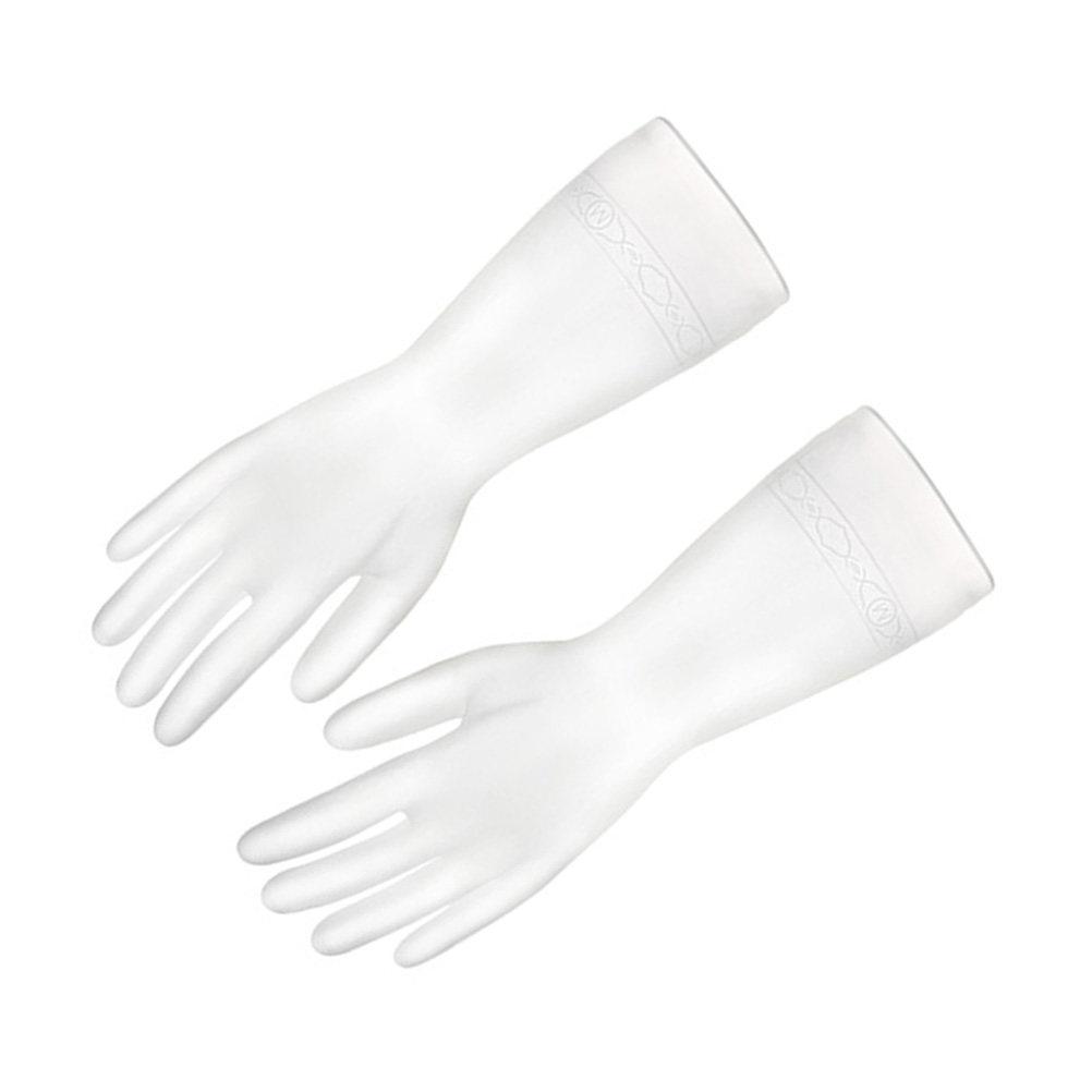 1Pair Waterproof PVC Dishwashing Gloves for Kitchen Cleaning Car Washing Window Cleaning Laundry Heavy Duty Anti Skid Household
