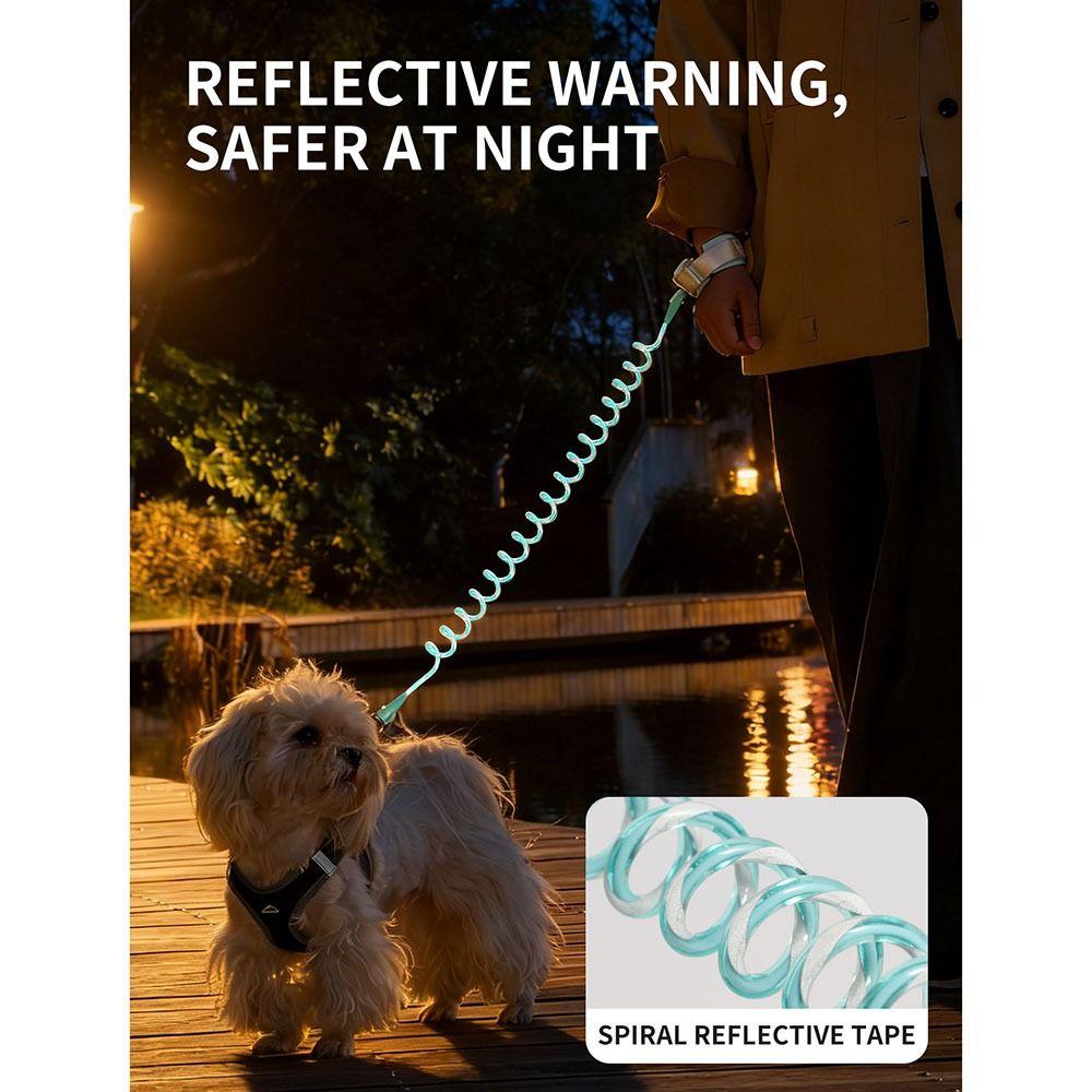 Anti Winding Wrist-worn Dog Leash Reflective Hands-Free Retractable Dog Leash Night Walking