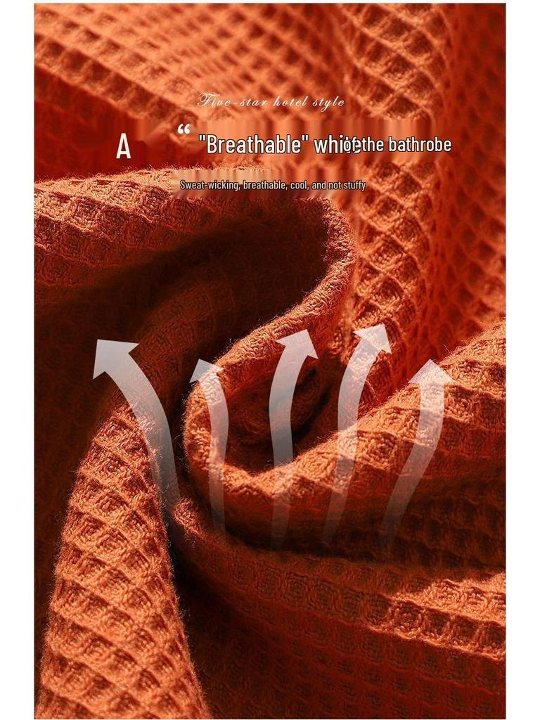 Хлопковый халат-юката G5Z: Впитывающее, быстросохнущее полотенце для мужчин и женщин - Идеально для осенней/зимней одежды для сна после купания