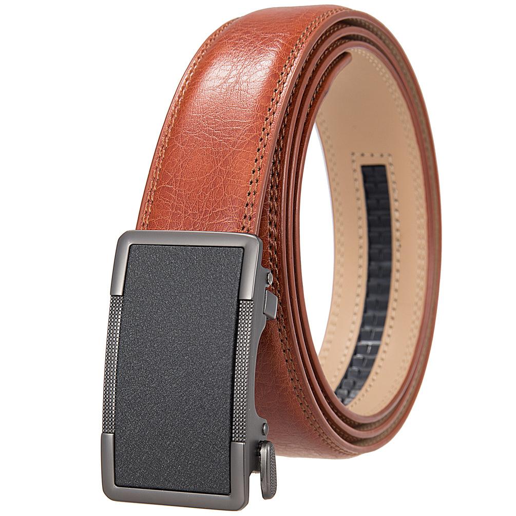 1 шт. матовый мужской ремень с пряжкой, деловой модели, ремень с автоматической пряжкой Ly36-35603-1