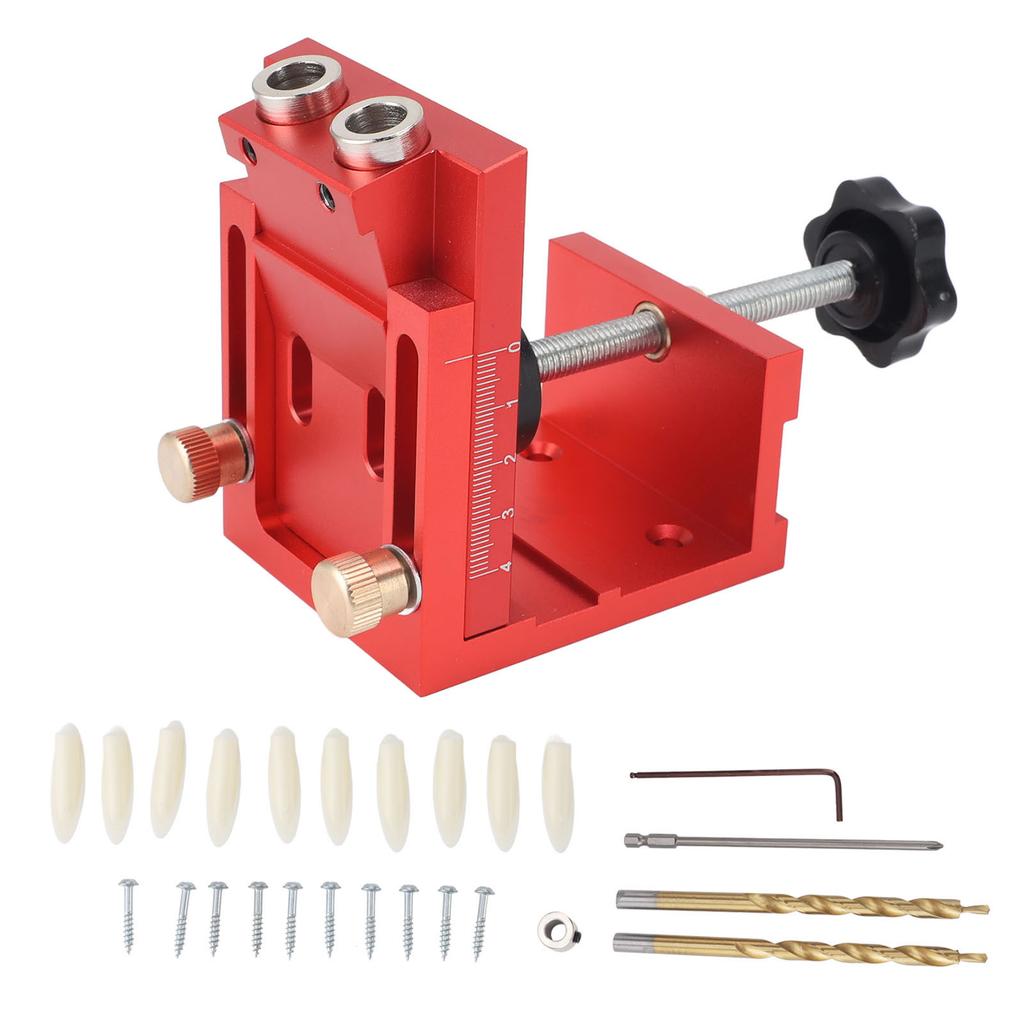 Pocket Hole Jig Tool Kit Precision Positioning Multifunction Inclined Hole Locator Positioner for DIY Woodworking
