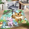 Eevee Family Adventure Carpet For Playroom Bedroom Living Room Sofa Home Decorkids Game Area Rug Nonslip Floor Mat
