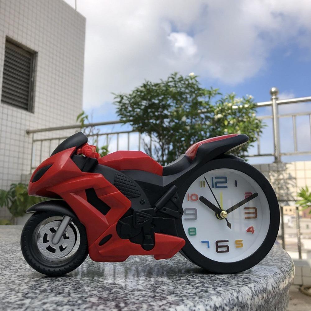 Retro Desktop Alarm Clock Motorcycle-themed Bedhead Alarm Clock Creative Desktop Clock  Birthday