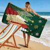 Whimsical festive forest Print beach towel, quick drying, suitable for travel, outdoor sports, jogging, the beach and swimming, gift