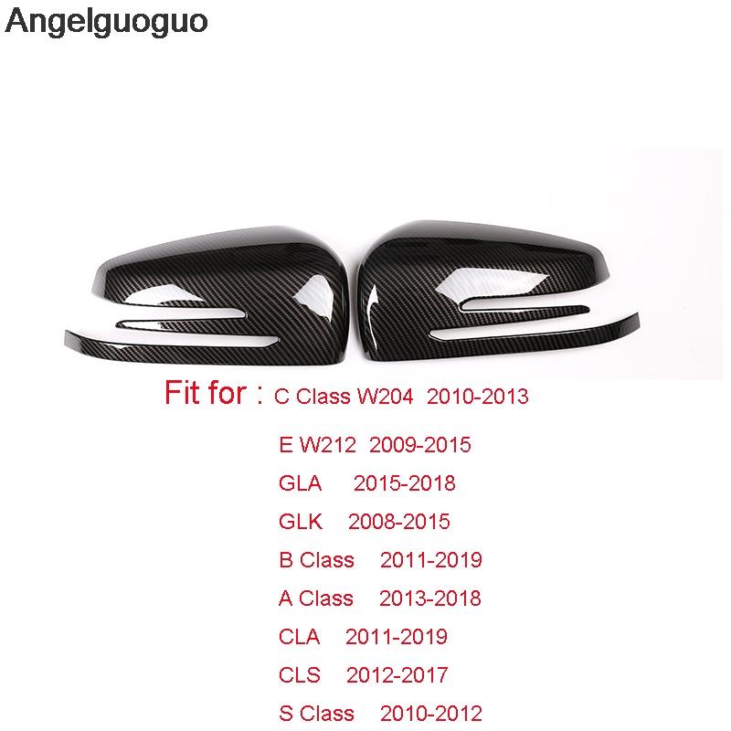 Carbon Fiber Style for Mercedes Benz A B GLA CLA GLK CLS /C W204 / E W212 / ML GL GLE GLS Class Rearview Mirror Shell Case