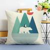 Minimalist Clean Simple Nordic Modern Anime Cushion Cover Washable Linen Pillowcase Soft  for Sofa Bed Cozy Home Room Decor