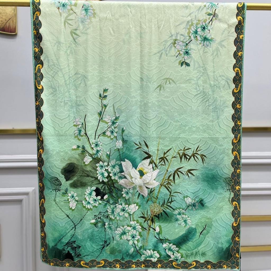 Silk Scarf for Women In Autumn and Winter Warm Fashion Long Scarf for Women In Fashion Imitation Cloud Sausage Flower Radish Scarf for Women