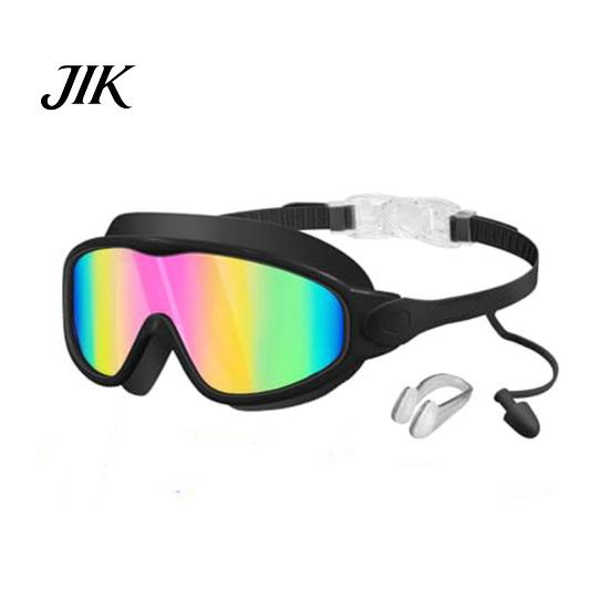 Soft Silicone Seal Swim Goggles Kids with Nose Clip And Earplug Anti-Fog UV Anti-fog Toddler Protection Pool Glasses Anti Shattered Lens for