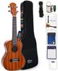 Set for ELVIS Elvis Mahogany Concert Ukulele with Case Warranty for Peace of Set of Domestic Carefully Selected Instruction Chord Polishing [Standard