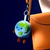 Cartoon Soft Earth Plush Pendant Keyring With Short Plush Material For Daily Use