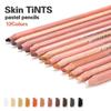 12-color  Soft  Pastel  Pencils Professional Skin Tint Pastel Colored Pencils Hand-painted Pencil