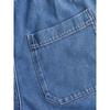 Kaslead Fashion Wind Fashion Washed Blue Tops