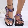 Летние новые сандалии на платформе, внешнеторговые, большого размера, европейская и американская мода, пляжные сандалии, женские легкие сандалии на платформе в наличии