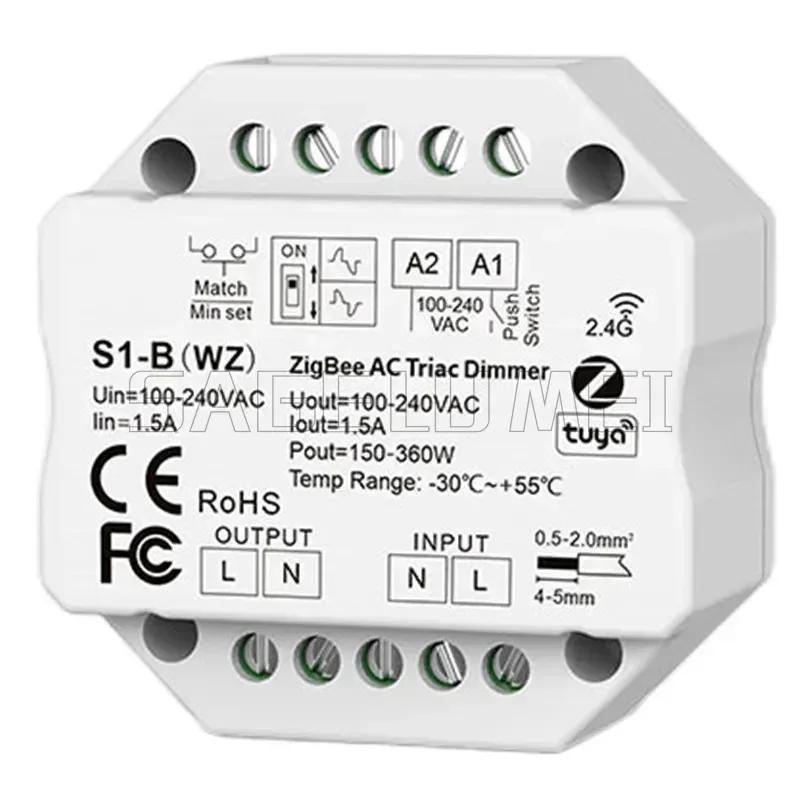 S1-B/S1-B(WT)/S1-B(ВЗ) Контроллер LED Skydance 2.4G WiFi и RF Кнопочный AC Triac Диммерный переключатель для одноцветной светодиодной ленты R11