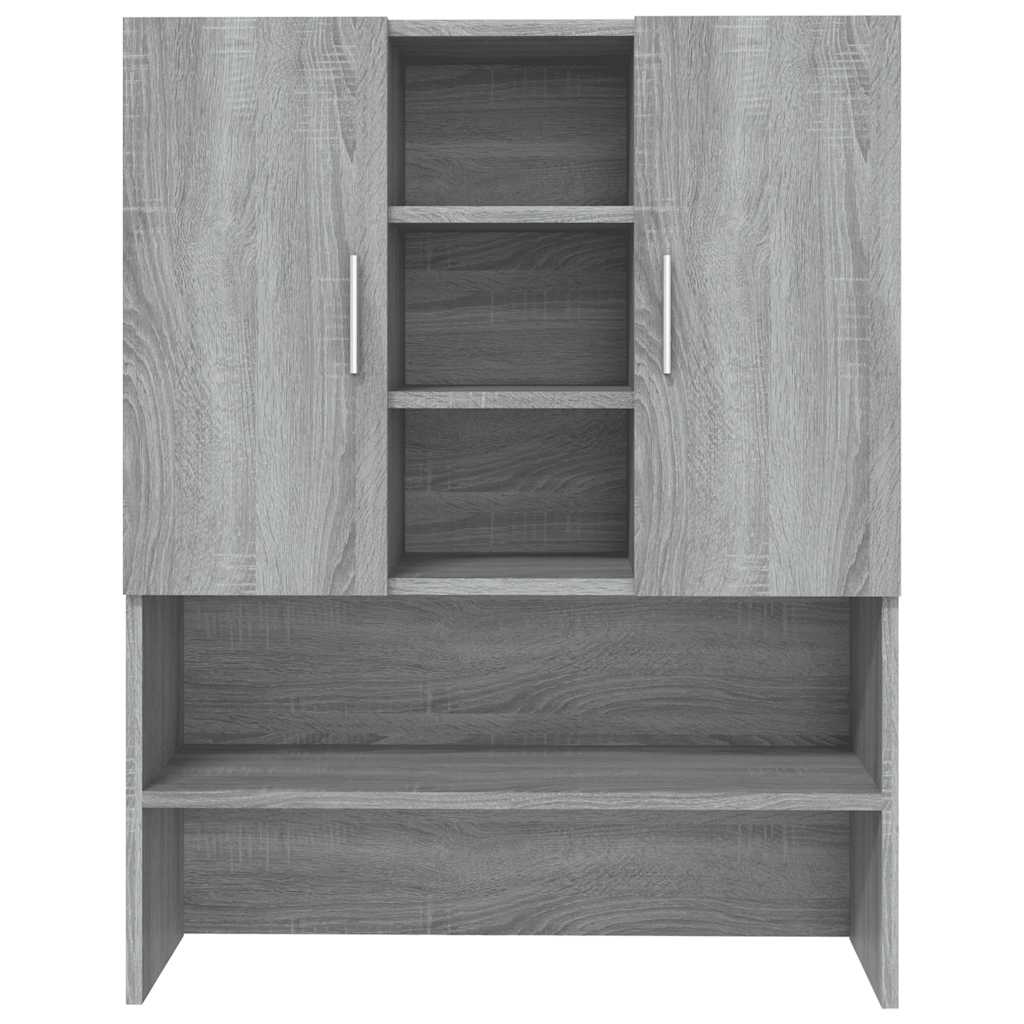 Washing Machine Cabinet Grey Sonoma 70.5 x 25.5 x 90 cm