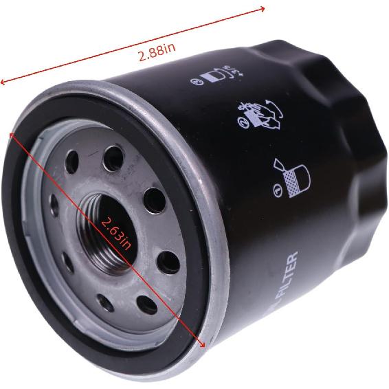 Oil Filter 15601-76008-71 90915-10004 90915-YZZF1 Compatible with Toyota Engine 4Y 5K Forklift 8FG10-30 FGZN20-30