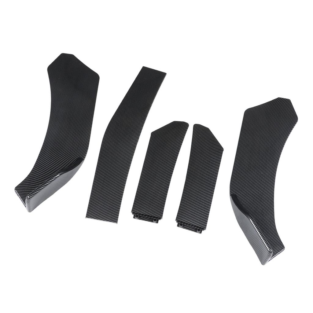 5 шт. спойлер на подбородок переднего бампера из углеродного волокна, универсальный автомобильный передний бампер, крышка, сплиттер